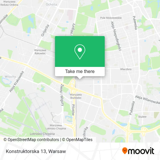 Konstruktorska 13 map