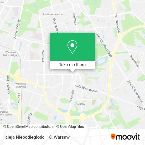 Карта aleja Niepodległości 18