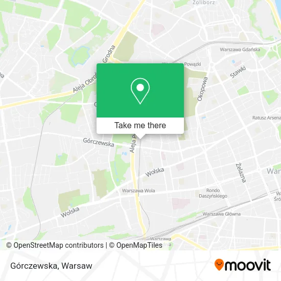 Górczewska map