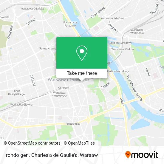 rondo gen. Charles'a de Gaulle'a map