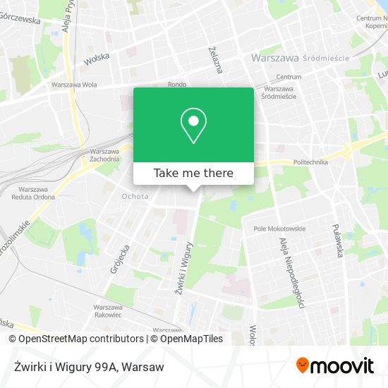 Żwirki i Wigury 99A map