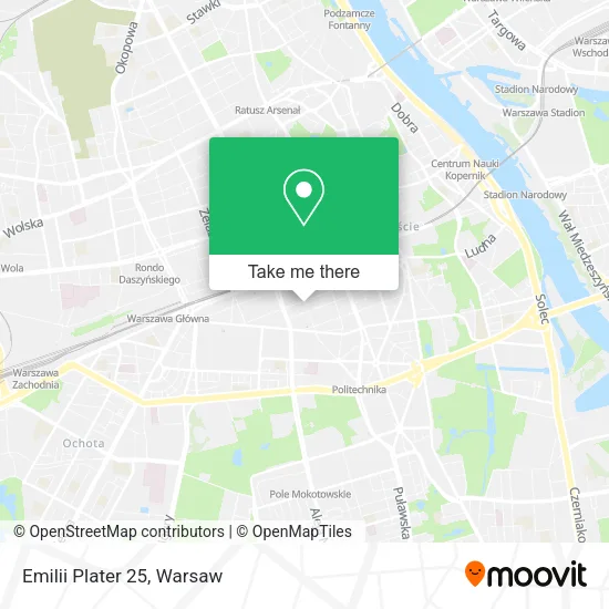 Emilii Plater 25 map