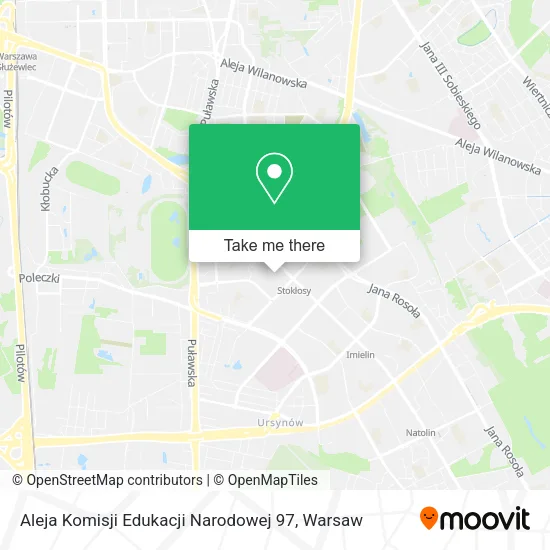 Aleja Komisji Edukacji Narodowej 97 map
