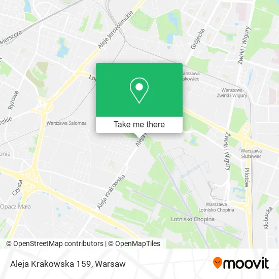 Aleja Krakowska 159 map