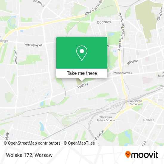 Wolska 172 map