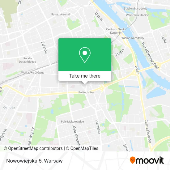 Nowowiejska 5 map