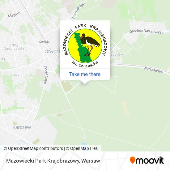 Mazowiecki Park Krajobrazowy map