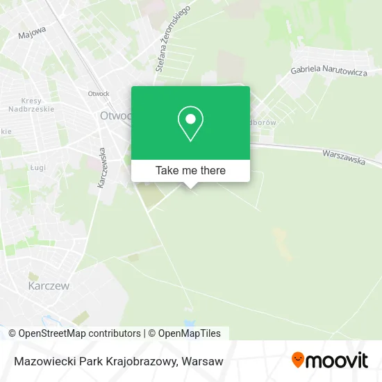 Mazowiecki Park Krajobrazowy map