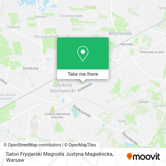 Карта Salon Fryzjerski Magnolia Justyna Magielnicka