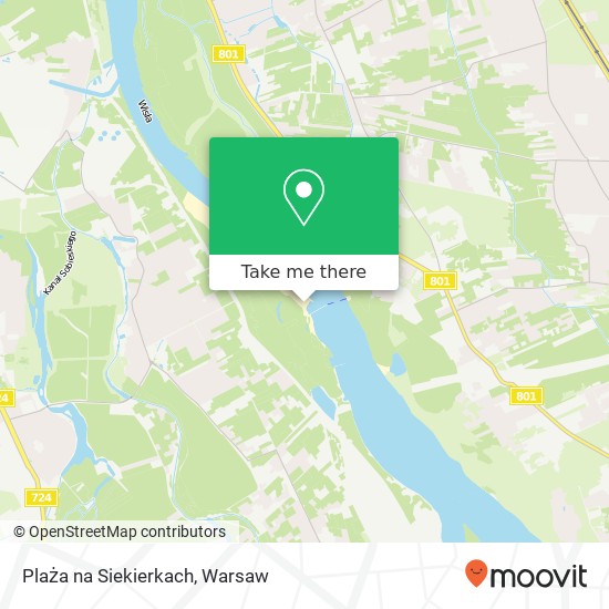 Plaża na Siekierkach map