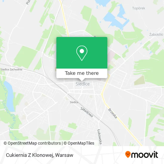 Cukiernia Z Klonowej map