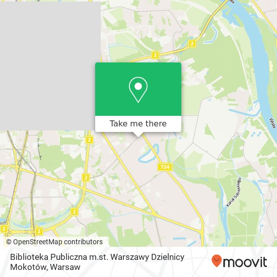 Biblioteka Publiczna m.st. Warszawy Dzielnicy Mokotów map