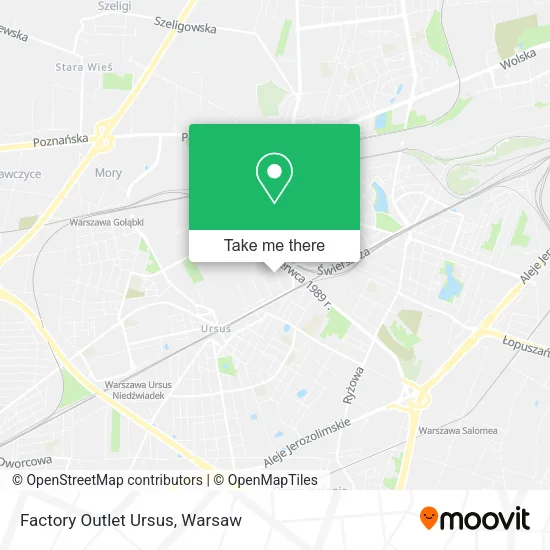 Factory Outlet Ursus map