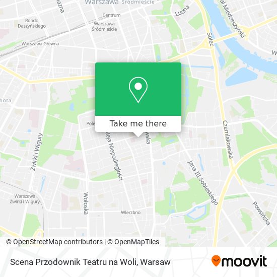 Scena Przodownik Teatru na Woli map