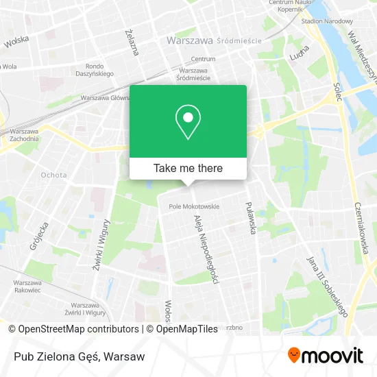 Карта Pub Zielona Gęś