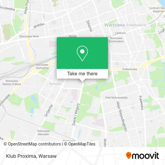 Klub Proxima map