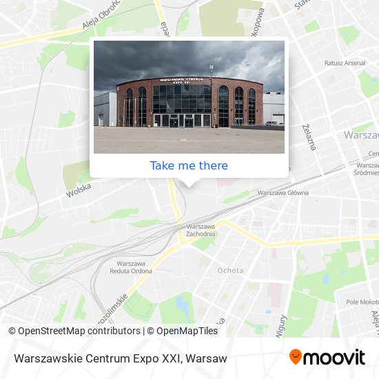 Карта Warszawskie Centrum Expo XXI