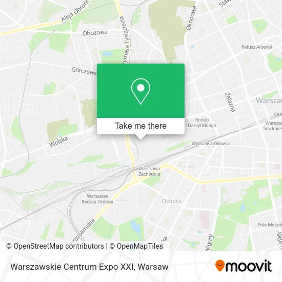 Warszawskie Centrum Expo XXI map