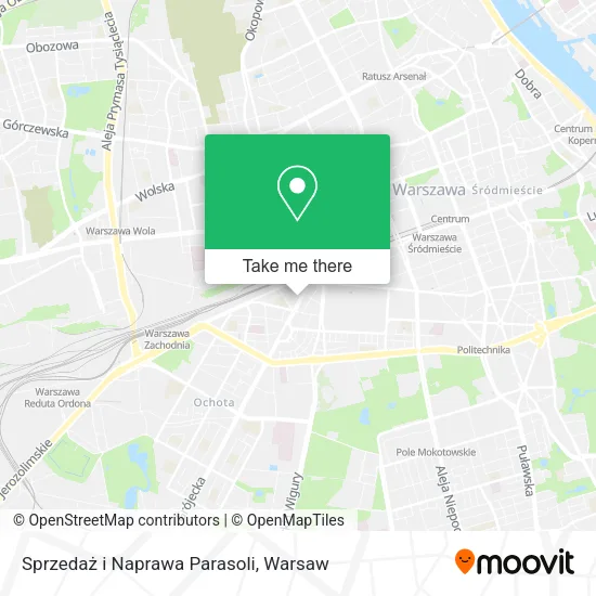 Sprzedaż i Naprawa Parasoli map