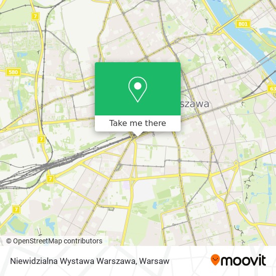 Niewidzialna Wystawa Warszawa map