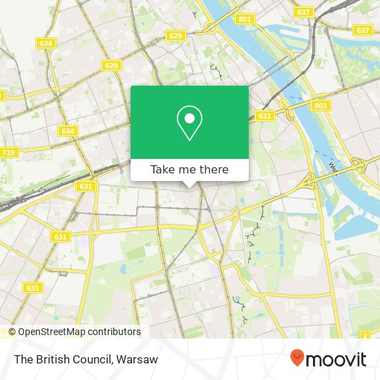 The British Council map