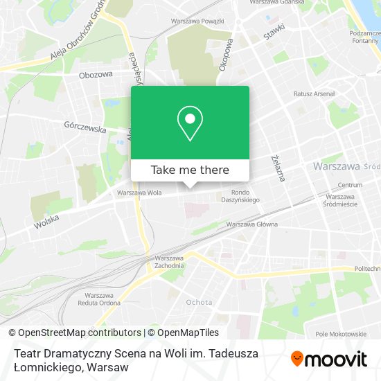 Teatr Dramatyczny Scena na Woli im. Tadeusza Łomnickiego map