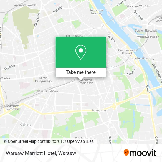 Warsaw Marriott Hotel map
