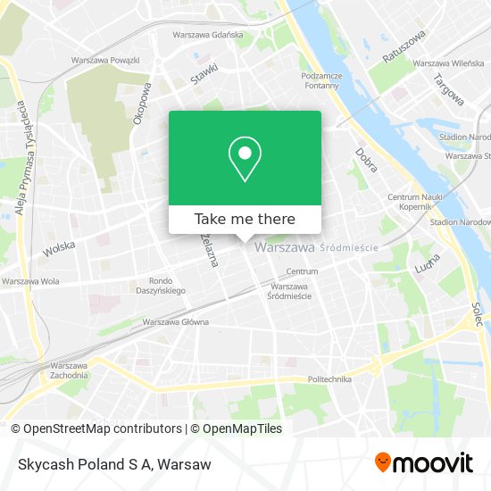 Skycash Poland S A map