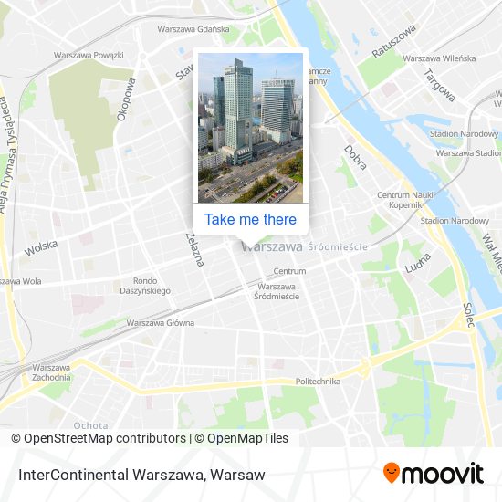 InterContinental Warszawa map