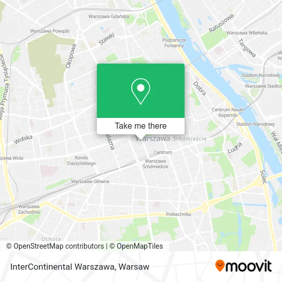 InterContinental Warszawa map