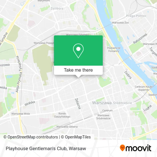 Playhouse Gentleman's Club map