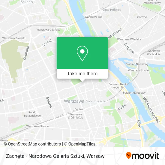 Карта Zachęta - Narodowa Galeria Sztuki
