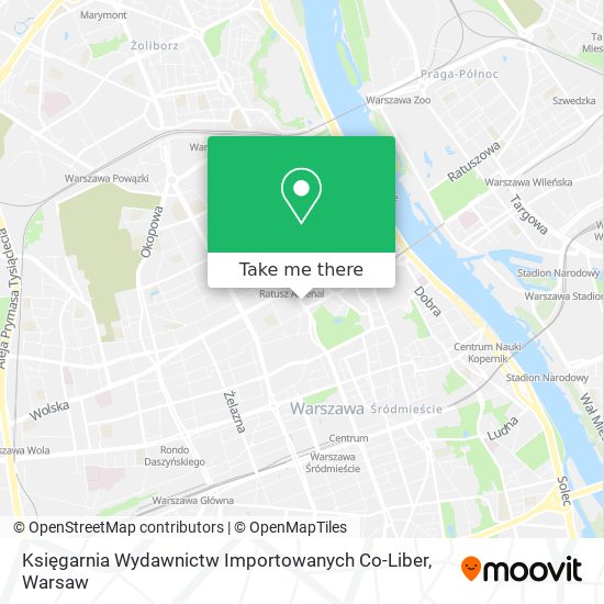 Księgarnia Wydawnictw Importowanych Co-Liber map