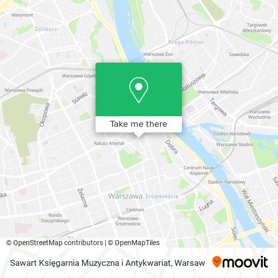 Sawart Księgarnia Muzyczna i Antykwariat map