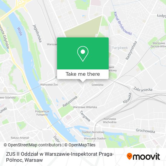 ZUS II Oddział w Warszawie-Inspektorat Praga-Północ map