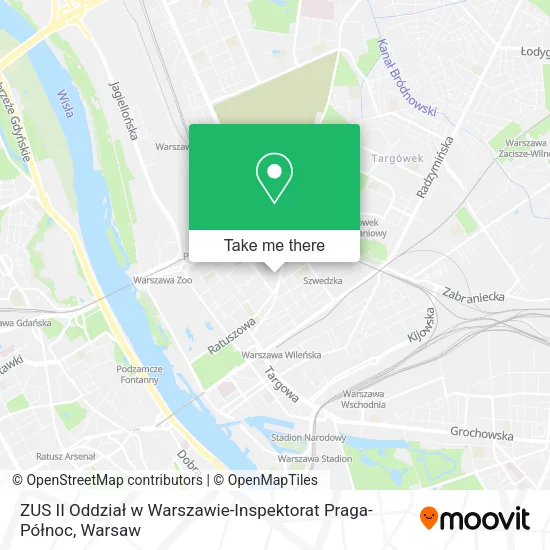 ZUS II Oddział w Warszawie-Inspektorat Praga-Północ map