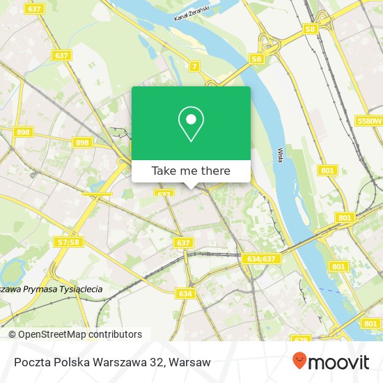 Карта Poczta Polska Warszawa 32