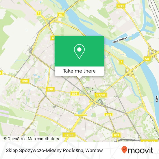 Sklep Spożywczo-Mięsny Podleśna map