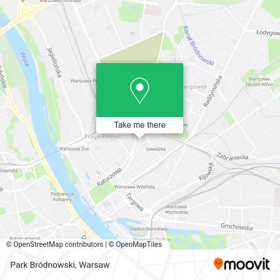 Park Bródnowski map