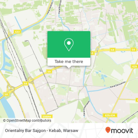 Orientalny Bar Sajgon - Kebab map