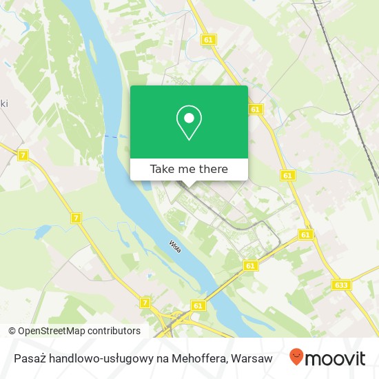 Pasaż handlowo-usługowy na Mehoffera map