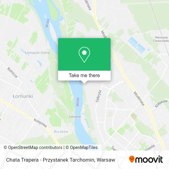 Chata Trapera - Przystanek Tarchomin map