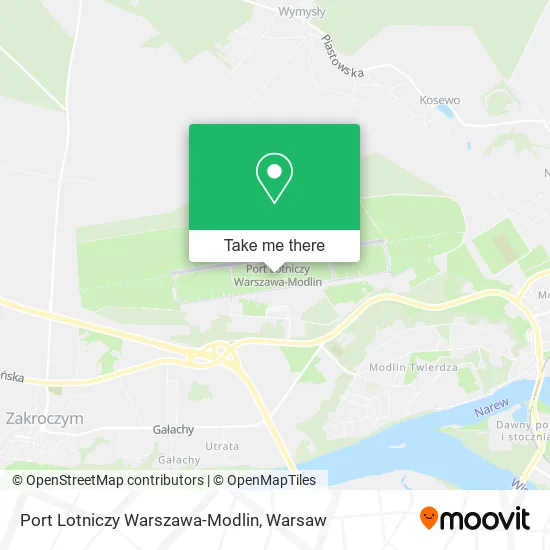 Port Lotniczy Warszawa-Modlin map