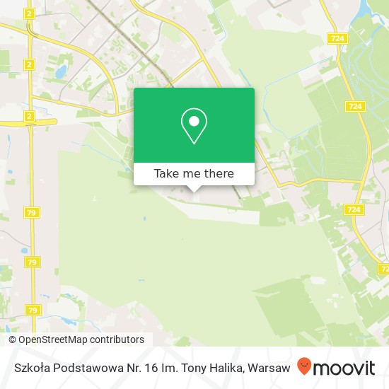 Szkoła Podstawowa Nr. 16 Im. Tony Halika map