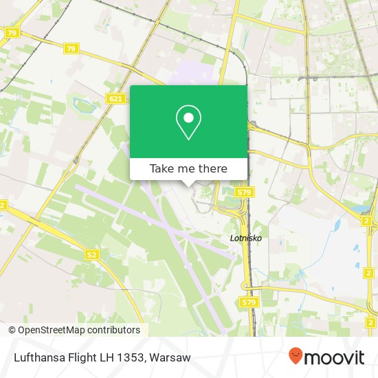 Lufthansa Flight LH 1353 map