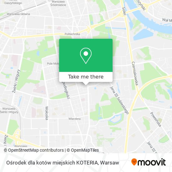 Ośrodek dla kotów miejskich KOTERIA map