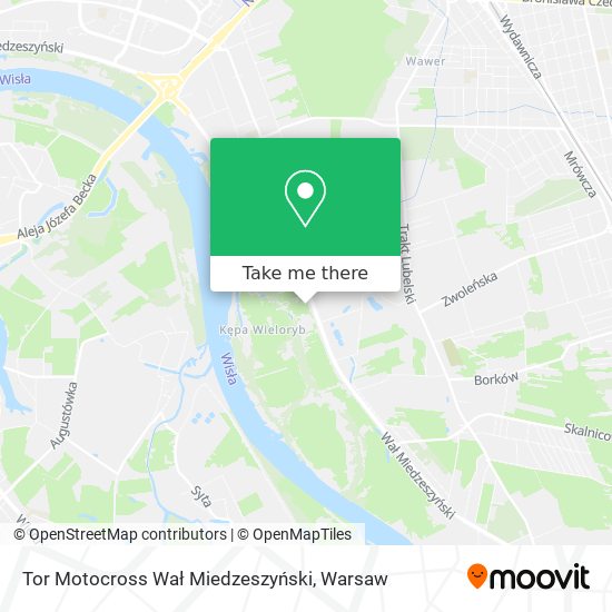 Tor Motocross Wał Miedzeszyński map