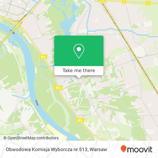 Карта Obwodowa Komisja Wyborcza nr 513