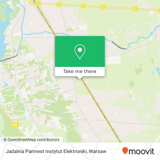 Jadalnia Pamrest Instytut Elektroniki map