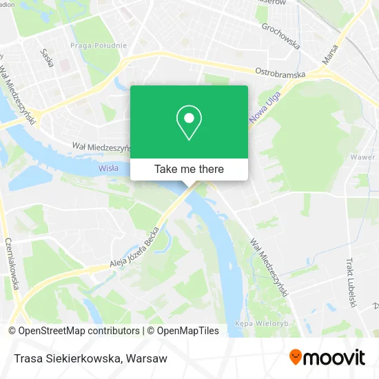 Trasa Siekierkowska map